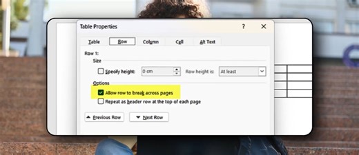 Step-by-step Guide to Let Word Tables Split Across Pages