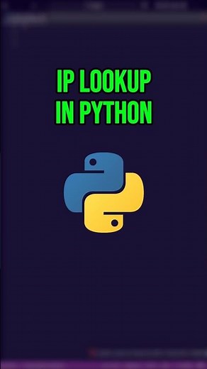 Python script gets Ip data - Ip Adress Lookup 🐍 #coding #learnpython #programming #scripting #hacker
