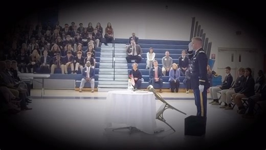Gerstell Academy | A somber moment of reflection. Captain Brett McLaughlin ’14, U.S. Army, sets the Missing Man Table in honor of those who never returned... | Instagram