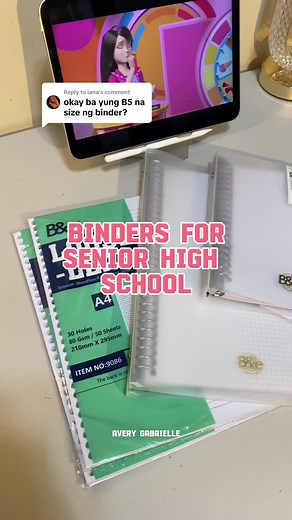 Binders for Senior High School Students: A5 and B5 Recommendations | SHS Essentials
