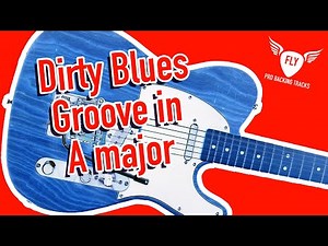 Slow Dirty Blues Backing Track for Guitar. Jam in A major