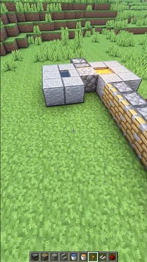 Easy Cobblestone Farm🤯 #minecrafttutorial