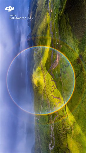 65K views · 672 reactions | A perfect circular rainbow — captured by DJI Mavic 3 Pro. Witness nature’s magic from a breathtaking aerial view!  : YuanDream #DJIMavic3Pro #AerialRainbow #Drone #NatureBeauty | DJI | Facebook