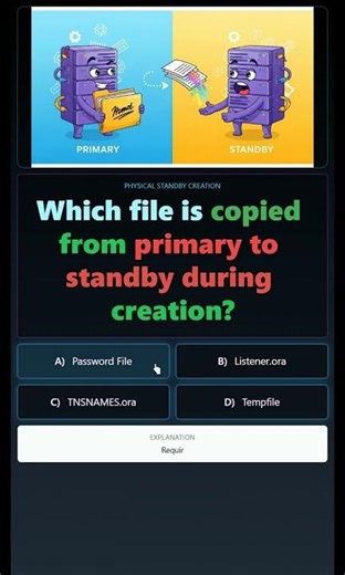 IT Certifications: Which File is Copied in Oracle Data Guard? Certification Prep