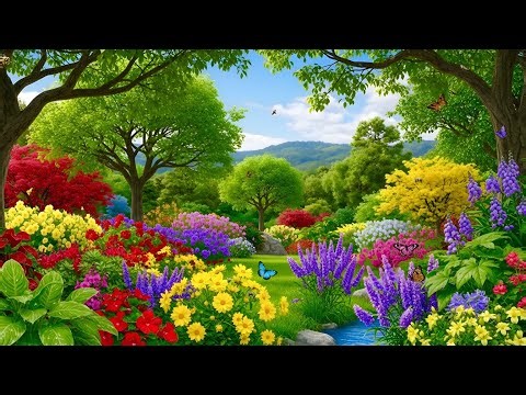 🌿 Relaxing Garden Tour: Peaceful Walk Through Blooming Oasis
