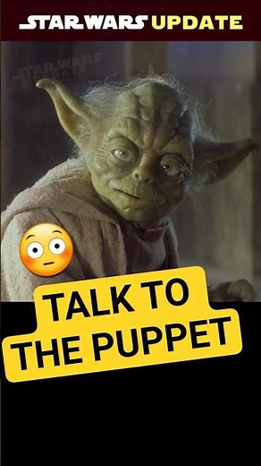 They forgot Yoda was a puppet! #starwars #behindthescenes #shorts