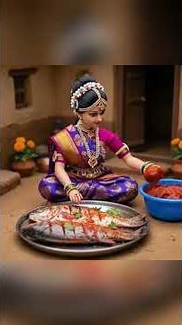 🐟 Tiny Doll Big Fish Fry Cooking | Mini Village Kitchen ASMR