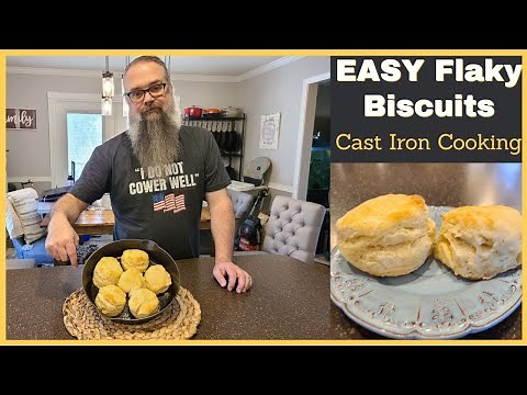 Make FLAKY BISCUIT RECIPE in Your Cast Iron Skillet