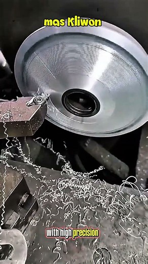 Precision Lathe in Action: Facing a Metal Component#shorts #LatheMachine #MetalTurning #Metalworking