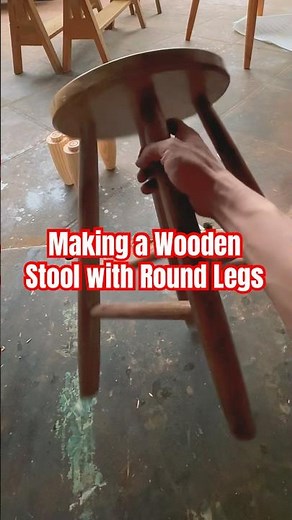 Making a Wooden Stool with Round Legs