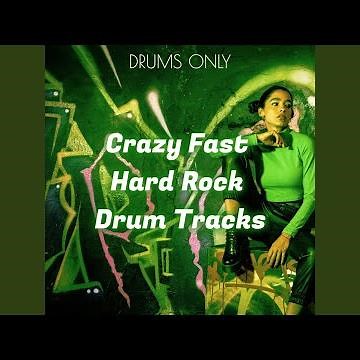 Aggressively Fast Rock Drum Backing Track (170 Bpm)