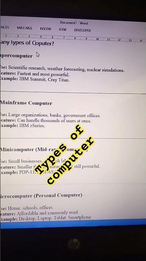 Types Of Computer?