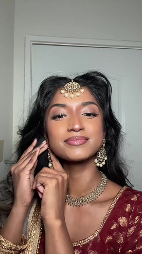 Grwm Traditional Glam 👑 . #makeup #traditional #fyp #grwm #foryoupage #tutorial #browngirl #makeuptutorial #tamil #foryou