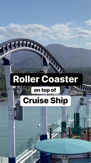 In The Loop | Theme Park & Travel Content on Instagram: "Two of the best things about traveling in one: roller coaster + cruise ship. The Carnival Mardi Gras is one of just a few ships in the world with a roller coaster onboard. The Bolt roller coaster seats one or two people and guests can control the speed as it goes around the top deck of the ship. During our sailing it was closed more than it was open - weather and this coaster don’t go together. #travel #RollerCoaster #cruise #carnivalcruis