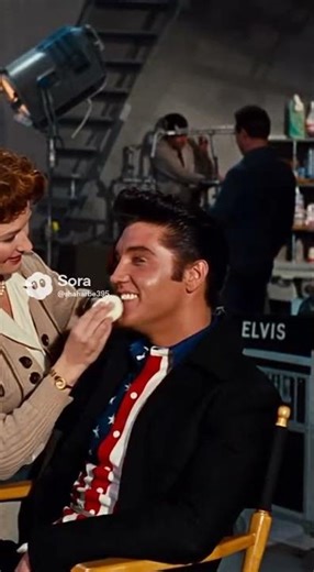 Sora 3 Presents: The King Behind The Scenes of Jailhouse Rock — In Color 👑🎬 - 2/2😳