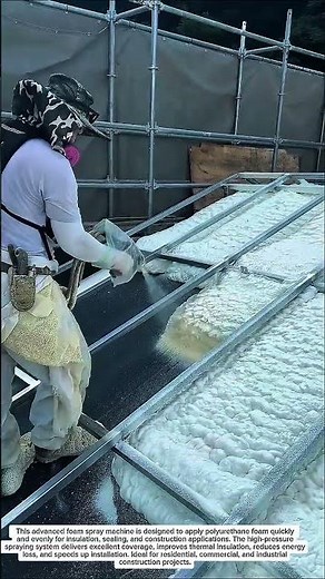 Amazing Foam Spray Machine | Genius Insulation Spraying Technology