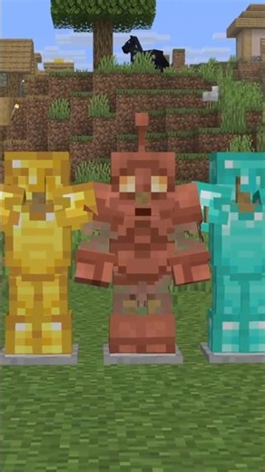 Minecraft IMPROVED COPPER ARMOR #minecraft #shorts