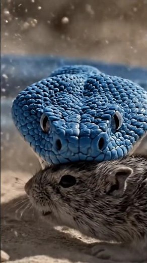 “The Blue Snake — Nature’s Rarest Gem 😳🐍💙”