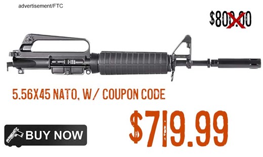 Brownells XM177E2 11.5″ Carbine Length 5.56×45 NATO Upper Receiver $719.99