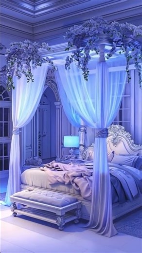 Royal Luxury Bedroom Design ✨ Dream Canopy Bed Aesthetic