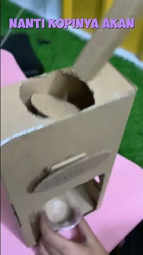 Creating A Coffee Maker From Cardboard #arinagafamily