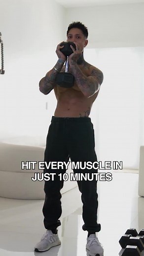 Comment “FULL BODY” or click the link in bio to follow along 💪🏽 10 exercises • 10 minutes — and you’ll hit every major muscle group with the intensity and volume needed to build muscle, burn fat, and get shredded from anywhere. Beginner, intermediate, or advanced — you can do this. | Thenx.com