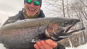 108K views · 1K reactions | Hardcore steelhead angler Shane Muckey demonstrates how to catch elusive winter steelhead in the Upstate New York's famous Salmon River. See the full story: https://l.nyup.com/d6pwaf : Steve Featherstone. | NYup.com | Facebook