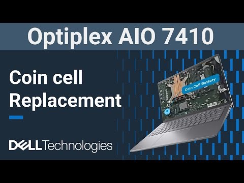 OptiPlex All-in-One ( AIO ) 7410 | How to replace the coin cell battery