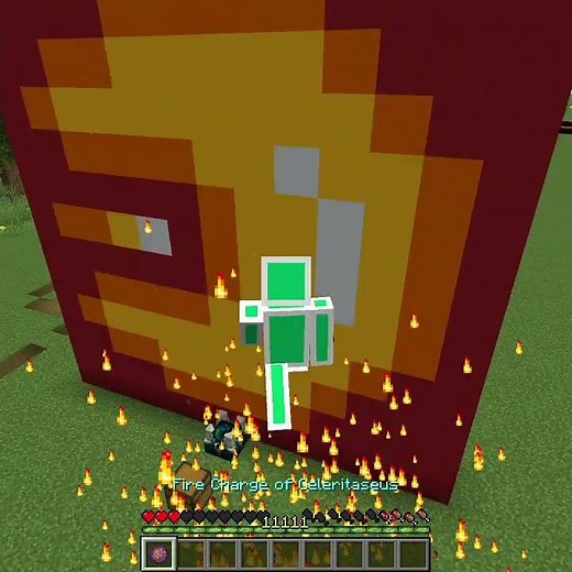 Cursed OP Fire Run in Minecraft