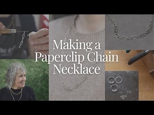 Jewellery Designer Making Paperclip Chain Necklace - Silversmith Workshop - Jane Orton