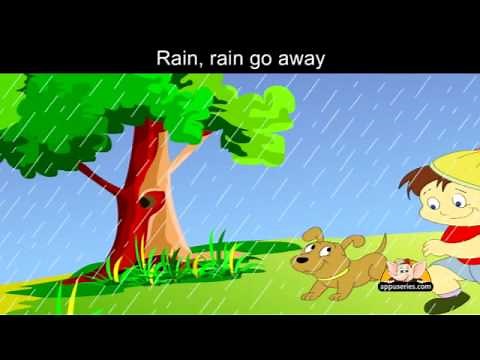 Rain Rain Go Away with Lyrics - Nursery Rhyme