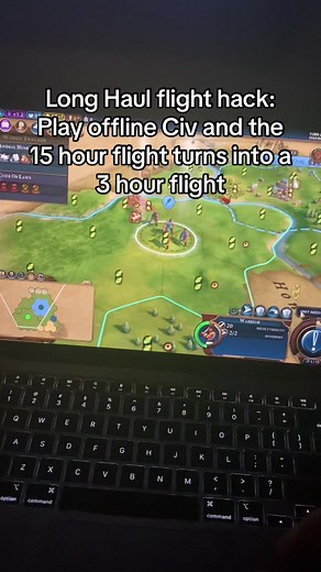 My only regret is not having blue light glasses #civ6 #longhaulflight #sidmeierscivilization #travel #traveltiktok #civtok #civilization6 #fyp