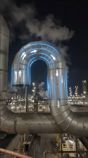 U-Bend in Steam Line – Absorbs thermal expansion and contraction. ✔ Prevents leak #SteamLine #UBend