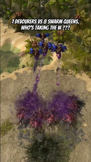 Epic Zerg Face-Off: 7 Devourers vs 8 Swarm Queens! | SC2.BattleRumble #rts #starcraft2 #스타크래프트2 #sc2