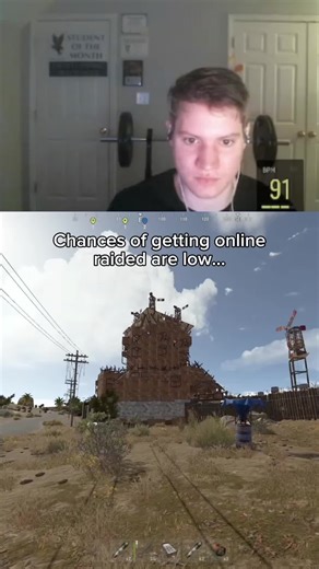 The chances of getting online raided are low… but never zero #rust #onlineraid #rustraid #raiddefence #rustbiggestraid