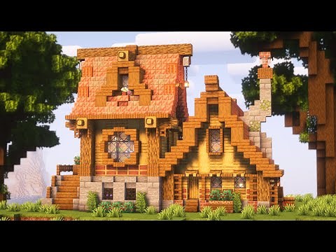 Minecraft: How to Build Large Medieval Copper House | Easy Relaxing Tutorial