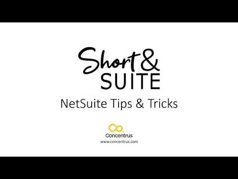 NetSuite Training: Short & Suite: Removing Journal Entries in AP Aging Detail Report