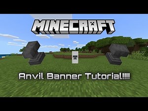 Minecraft Anvil Banner Tutorial!!!!! Minecraft Tutorials!!!!!