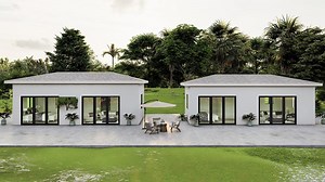 Luxury Prefab House Villa in Greece: The Kefalonia Single Family Home with Light Steel Frame Construction - Deepblue Smarthouse