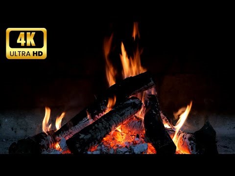 10 Hours of Cozy Fireplace in 4K 60FPS – Crackling Fire Sounds for Relaxation & Sleep