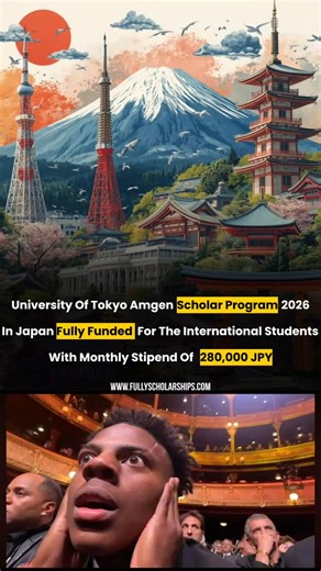 Scholarship | Fully Funded | Internship on Instagram: "🇯🇵🔬 University of Tokyo Amgen Scholars Program 2026 — Fully Funded Summer Research Internship in Japan! Looking to level up your research journey and explore science at one of Asia’s top universities? The Amgen Scholars Program at University of Tokyo (UTokyo) is now accepting applications worldwide! 🌏🎓 ✅ 8-week summer research internship (June–July 2026) ✅ Fully funded — airfare, accommodation, meals & generous stipend included 💴✈️ ✅ W