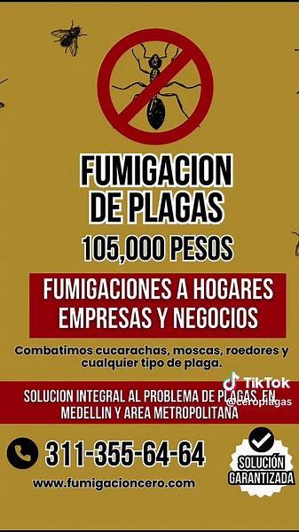 Servicio de Fumigación en Medellín para Plagas