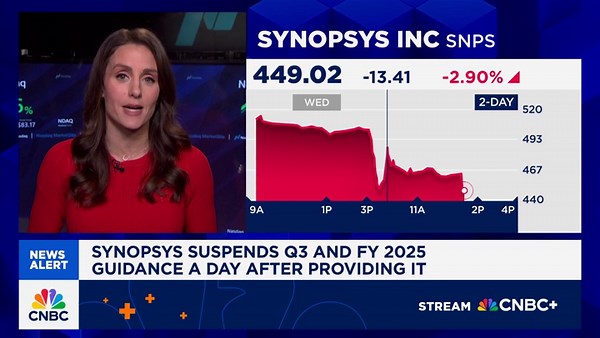 Synopsys suspends Q3 and FY 2025 guidance a day after providing it