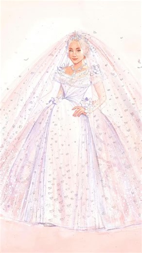 Paul Tazewell on Instagram: "A few reflections in celebration of Ian Wallace and his remarkable team — including Ella McEwan — who created Glinda’s wedding dress for #Wicked: For Good. This is a defining moment in the story, and the costume needed to carry that sense of ceremony. As Glinda moves through the Hall of Grandiosity and down the steps, her gown echoes the quiet grandeur of historic royal weddings — seemingly simple in shape, yet full of meaning. Her 25-meter veil, topped with a crysta