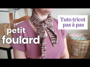 Le petit foulard avec bordure en I-cord - Tutoriel tricot