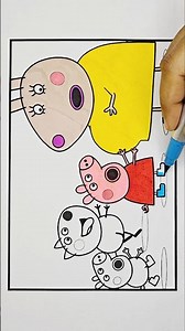 Peppa Pig Drawing and Coloring for Kids, 509 #peppapig #drawing #peppapigdrawing #peppapigcoloring