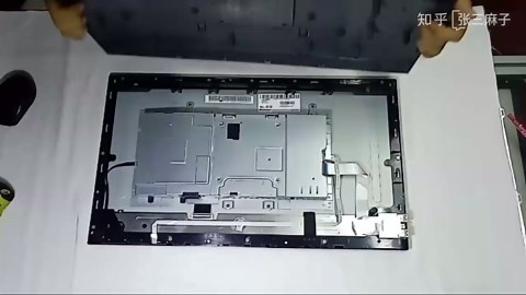 戴尔显示器U2417维修实战屏幕出线竖线抢救教程，小米显示器维修