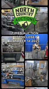 🔧 MACHINE SHOP TREASURE TROVE! COMPLETE SHOP DISPERSAL - WOLFEBORO, NH 🔧 OCTOBER TIMED EQUIPMENT AUCTION - LOTS CLOSING OCTOBER 14TH, 2025 Join us online for an exciting timed auction featuring the complete shop dispersal of Convertible Cylinders Direct, a shop with a 50-year legacy of American-made precision manufacturing. Don't miss your chance to bid on an unprecedented assortment of high quality equipment, tools, attachments, and more! This is a rare opportunity to acquire professional-gra