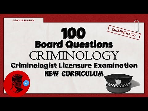 PART 1 CRIMINOLOGY 100 Review Questions | BOARD QUESTIONS With Explanation| Study Smarter Not Harder