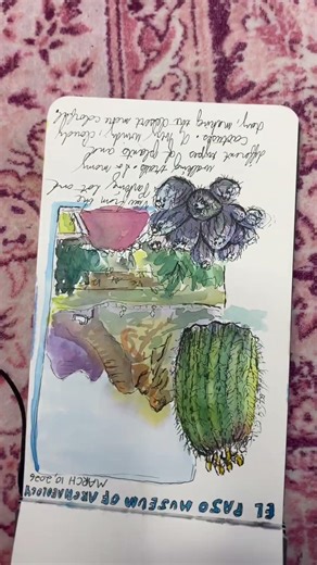 Travel sketchbook flip through! #art #sketch #sketchbook #summer